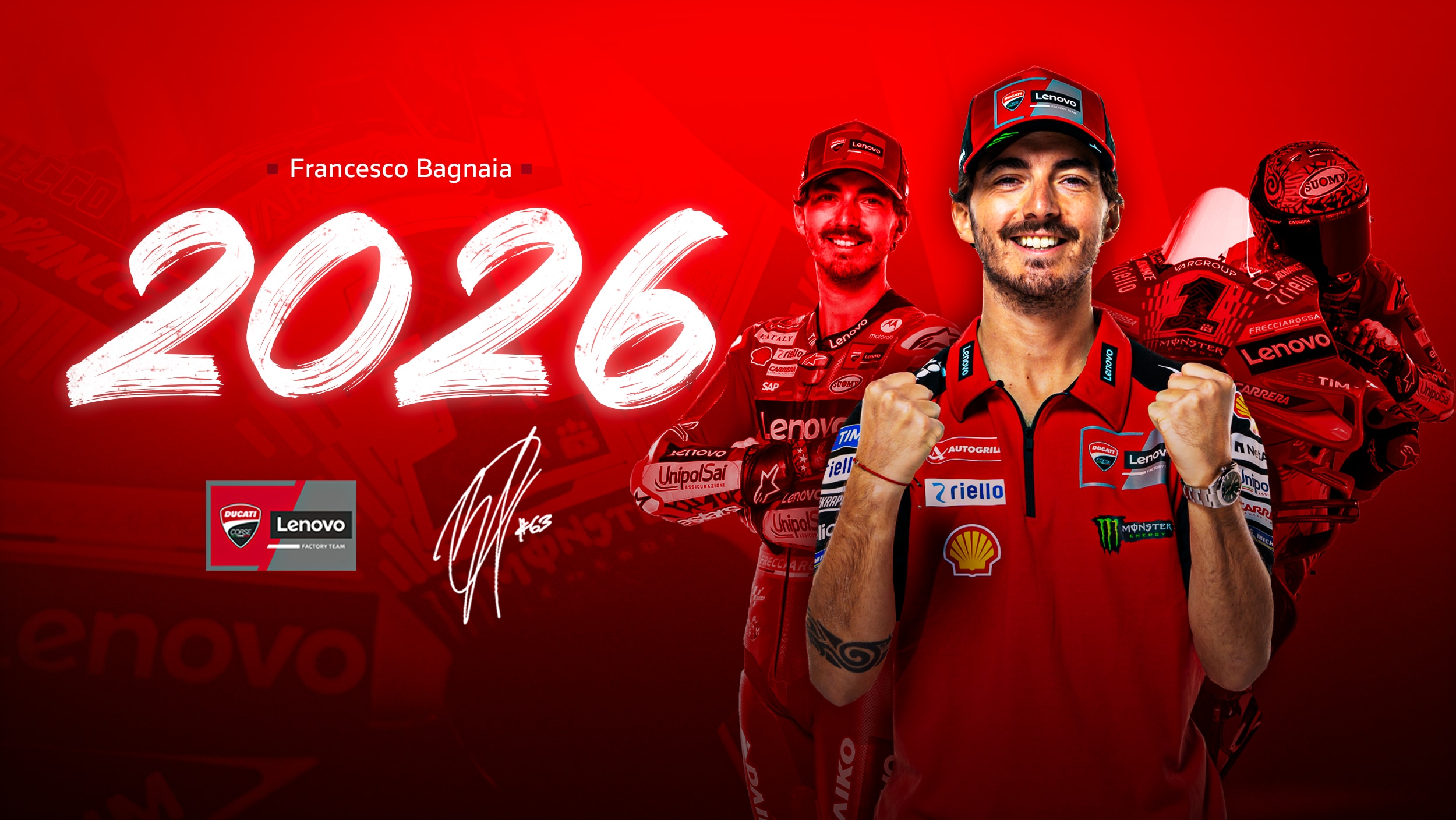 Ducati Corse y Francesco Bagnaia renuevan por dos temporadas más