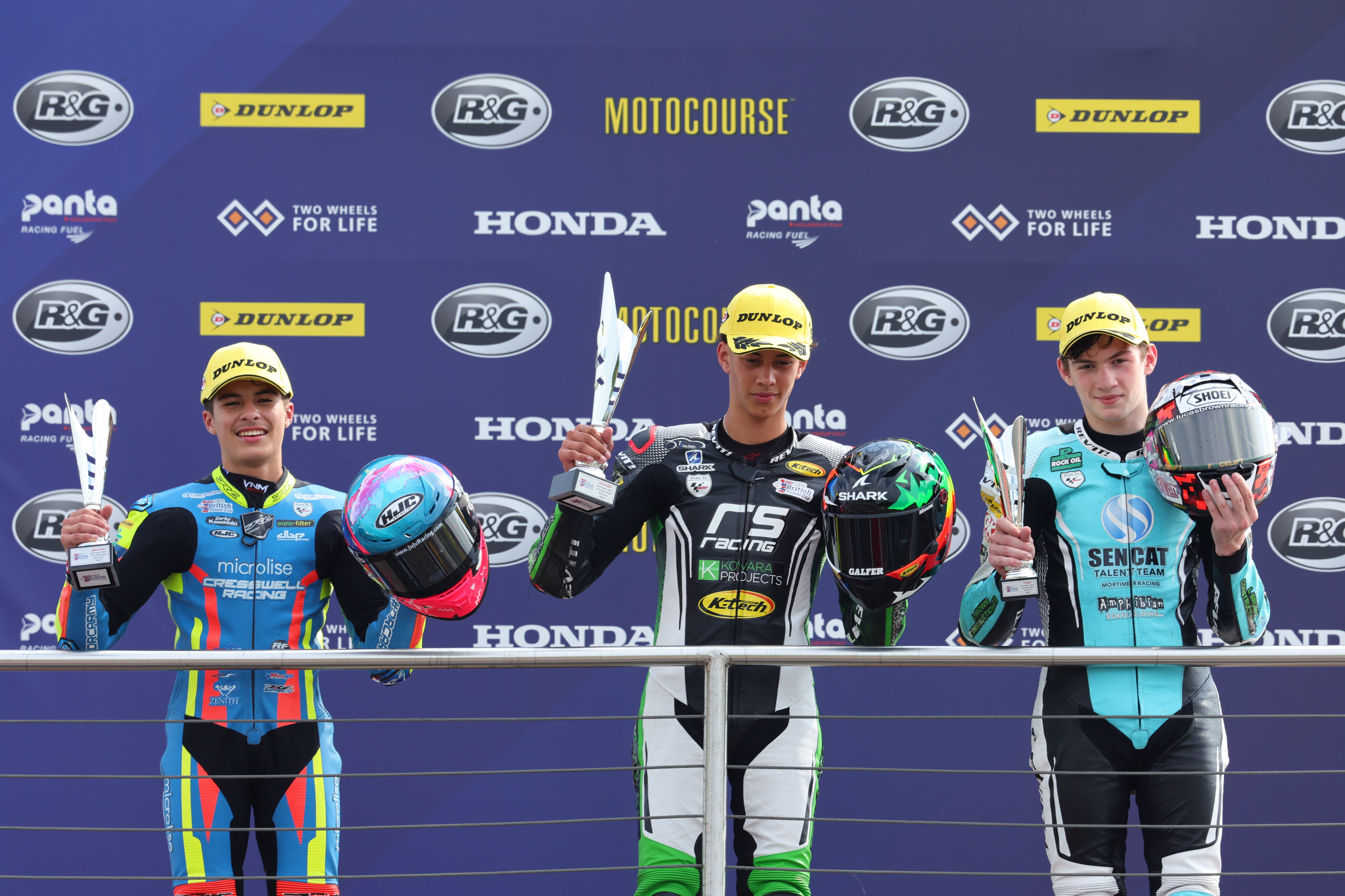 Brinton & Frost share the celebrations at Donington