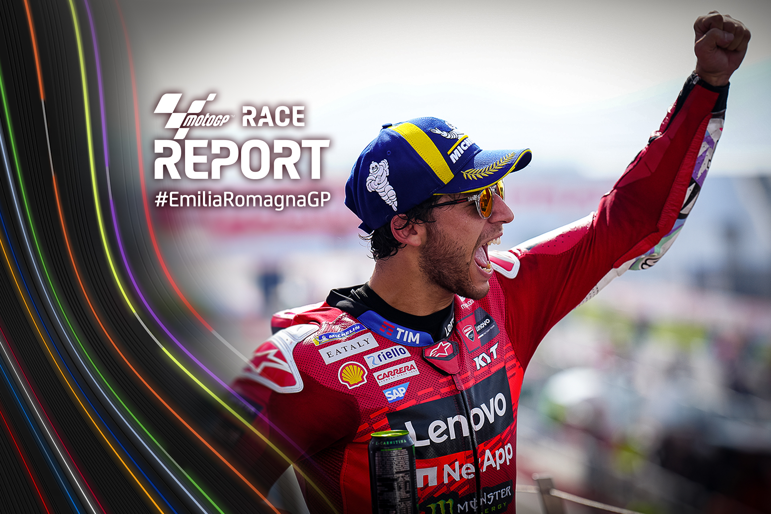 Bastianini triumphs after last lap clash with Martin as Bagnaia blunders