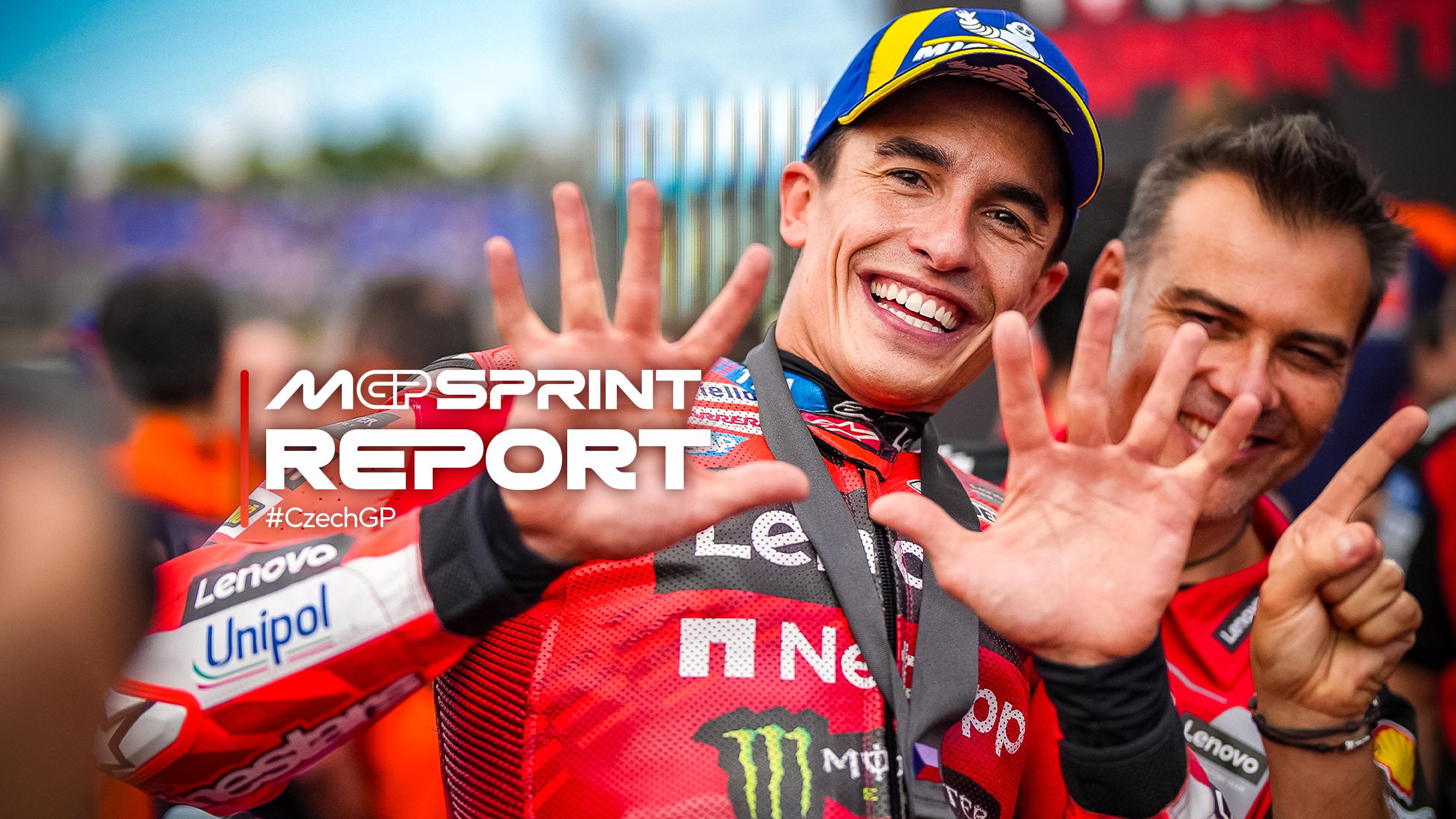 A Marc Marquez l'oro nella Sprint di Brno, due KTM sul podio