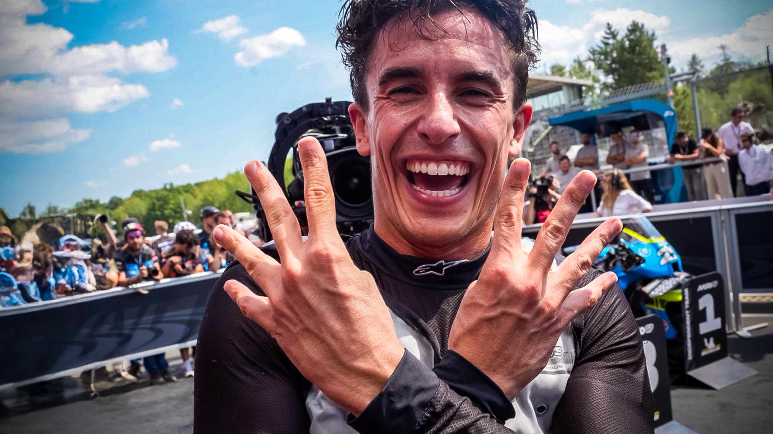 Marc Marquez fends off Bezzecchi to make Ducati history