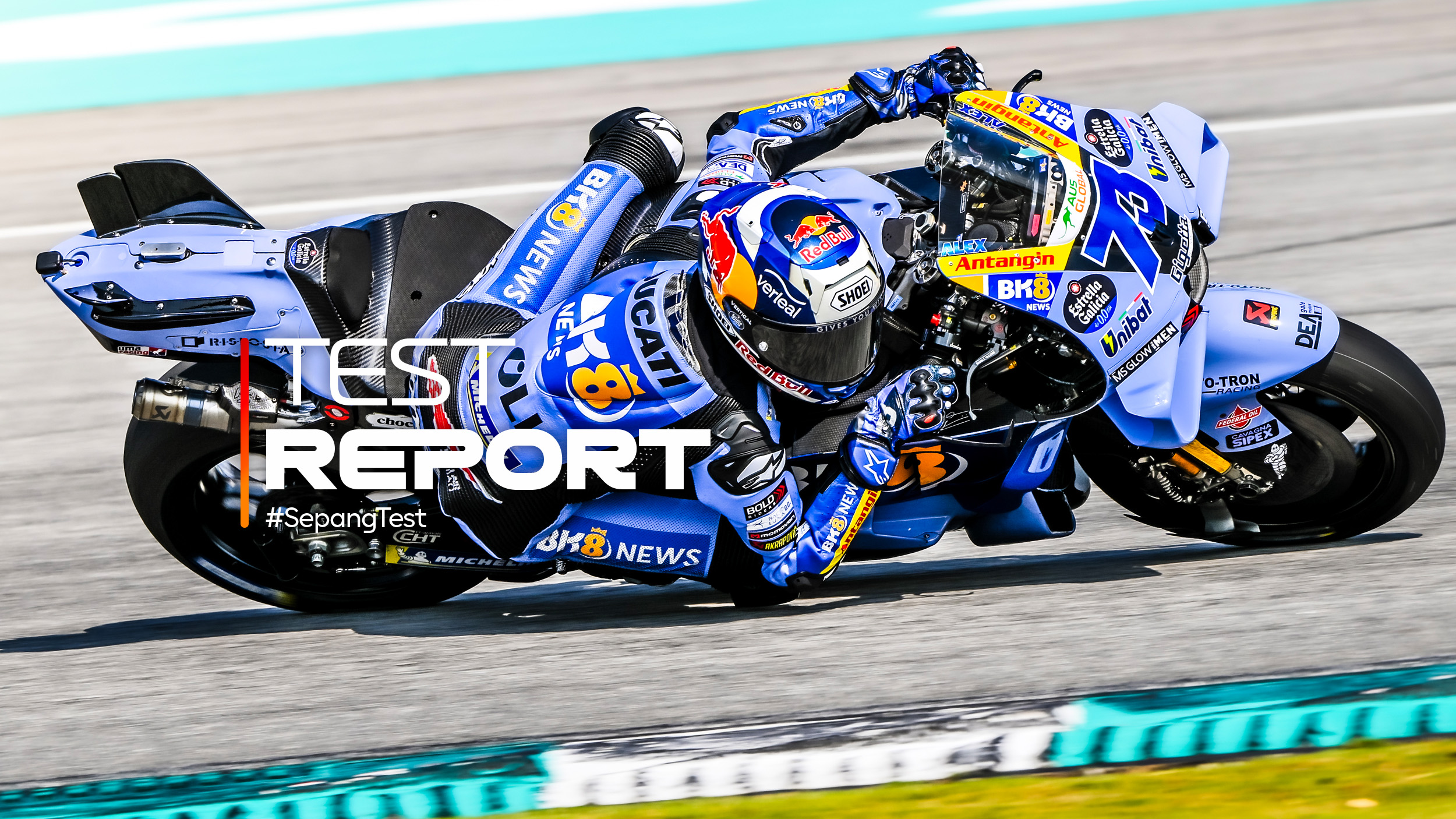 Alex Marquez fends off Bezzecchi as sun sets on Sepang Test