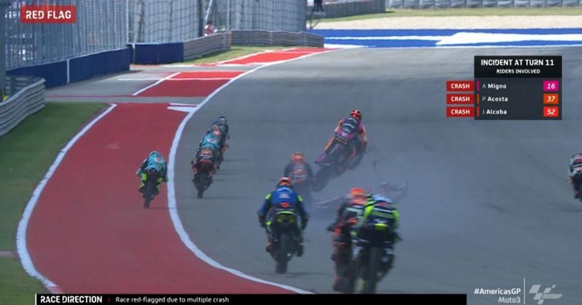 Multi Rider Multi-rider incident brings out second red flag in Moto3™