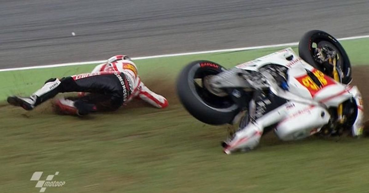 Estoril 2011 - MotoGP - QP - Marco Simoncelli - Crash