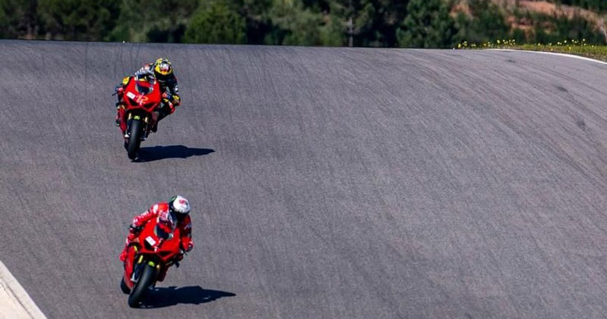 VR46 Riders Academy hit Portimao alongside Rossi