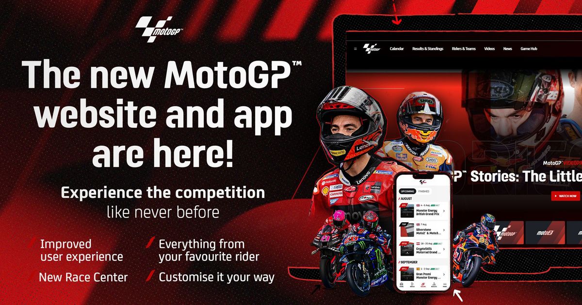 Introducing the allnew and MotoGP™ app!