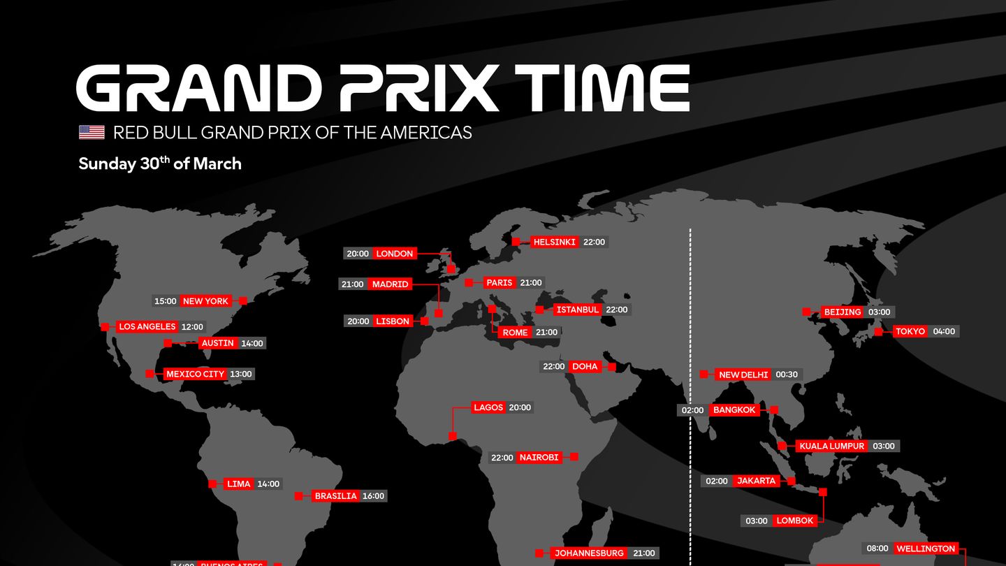 TIME SCHEDULE: Americas GP