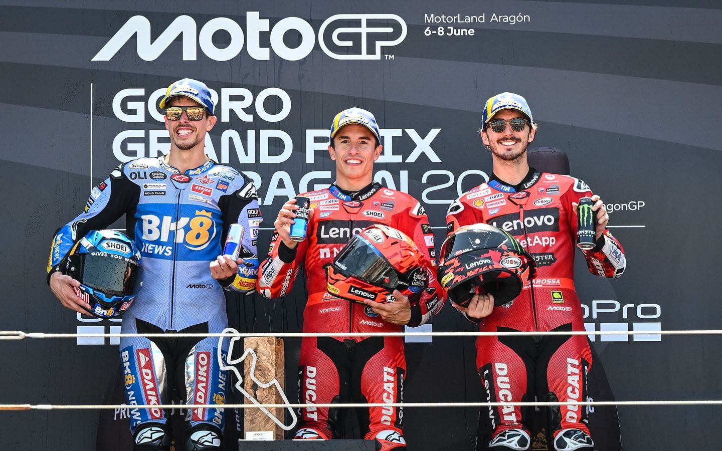 Marc Marquez menang di GP Aragon 2025