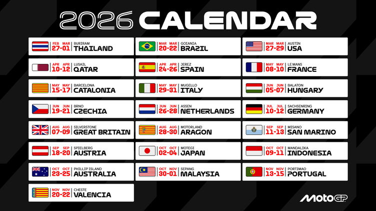 2026 MotoGP™ calendar