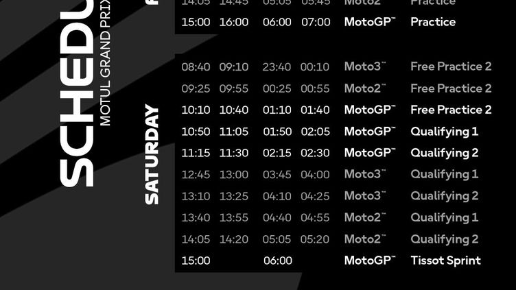 JapaneseGP Schedule