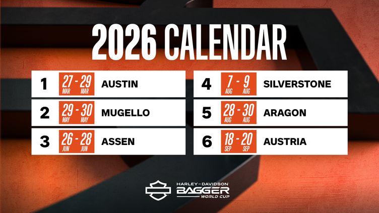 Harley-Davidson Bagger World Cup: 2026 calendar