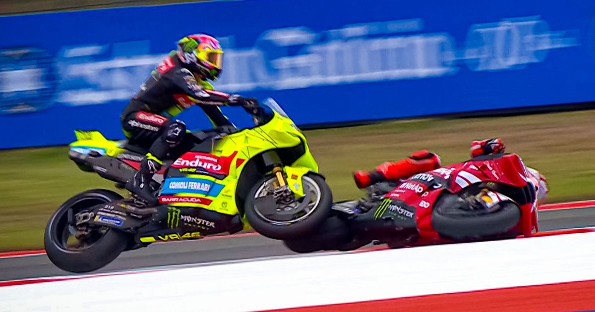 WATCH: Marc Marquez crash takes out Diggia in the Sprint!