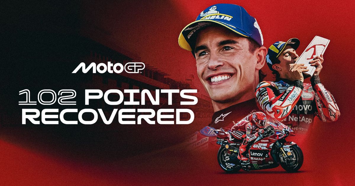 Marc Marquez พลิกขาด 102 แต้ม ขึ้นนำลุ้นแชมป์ MotoGP